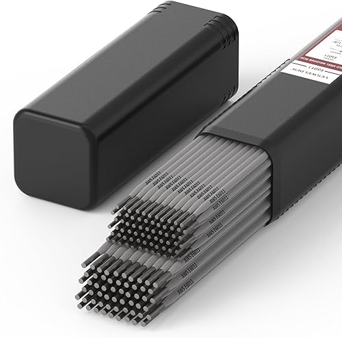 YESWELDER E6011 332" (2.5 lb) + 18" (2.5 lb) Varilla de Soldadura de Electrodos de Barra de Acero al Carbono, Varillas de Soldadura de