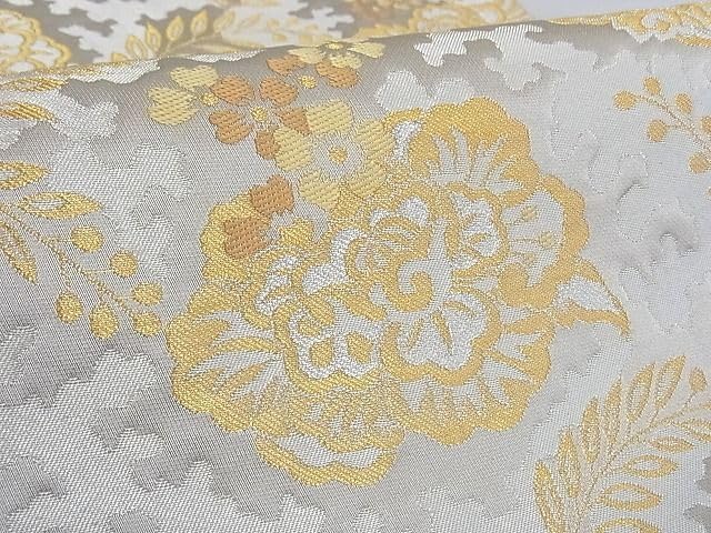 Amazon.co.jp: 平和屋-こころ店□極上 龍村晋謹製 全通柄袋帯 牡丹唐草