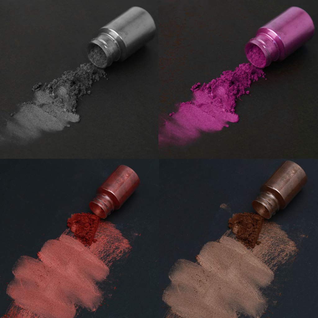 50 pigmentos de colores brillantes en polvo de resina epoxi, colorante para maquillaje, jabón de baño, fabricación de velas, pigmento en polvo