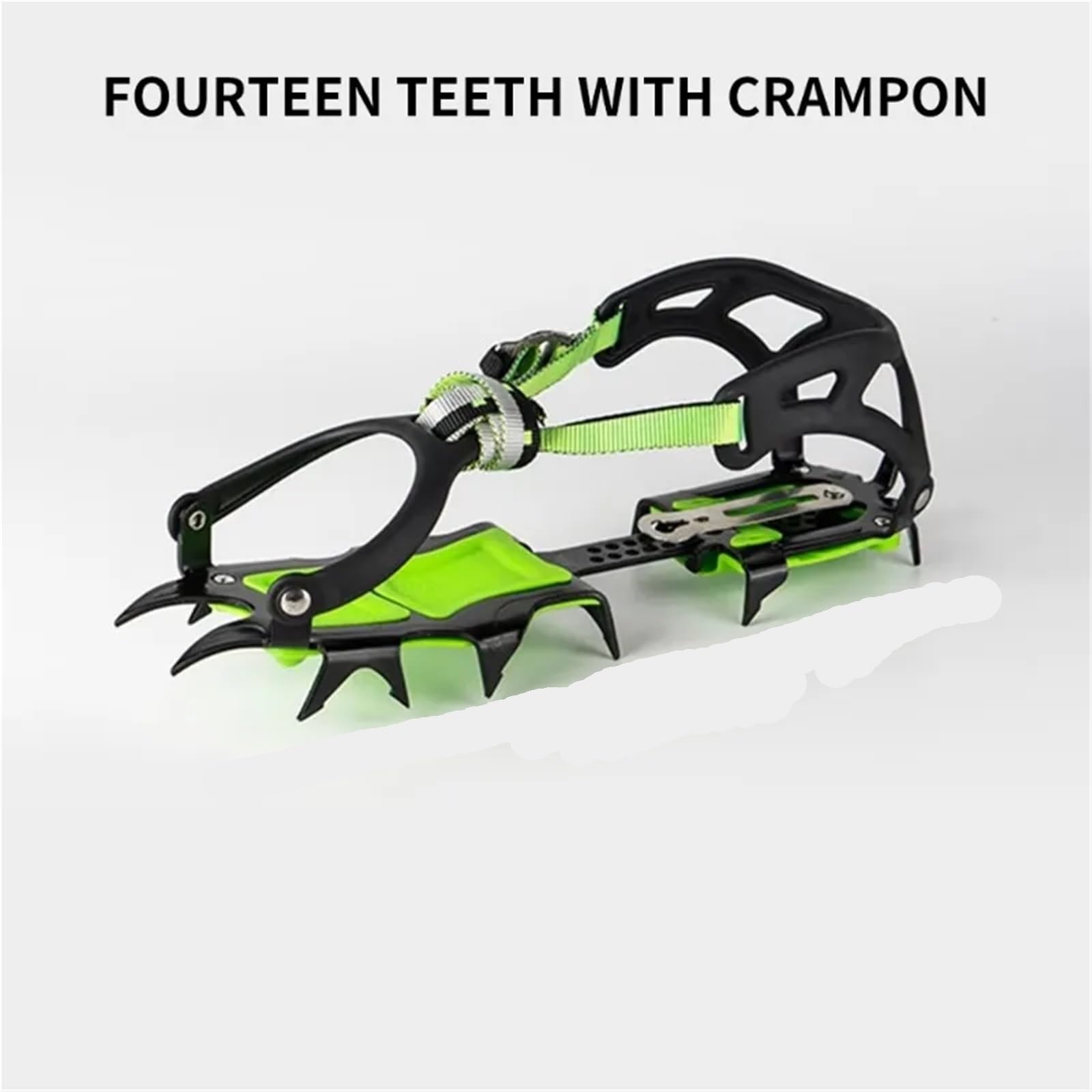 Crampones de Nieve al Aire Libre Equipo de Crampones de montañismo for Caminar en la Nieve al Aire Libre