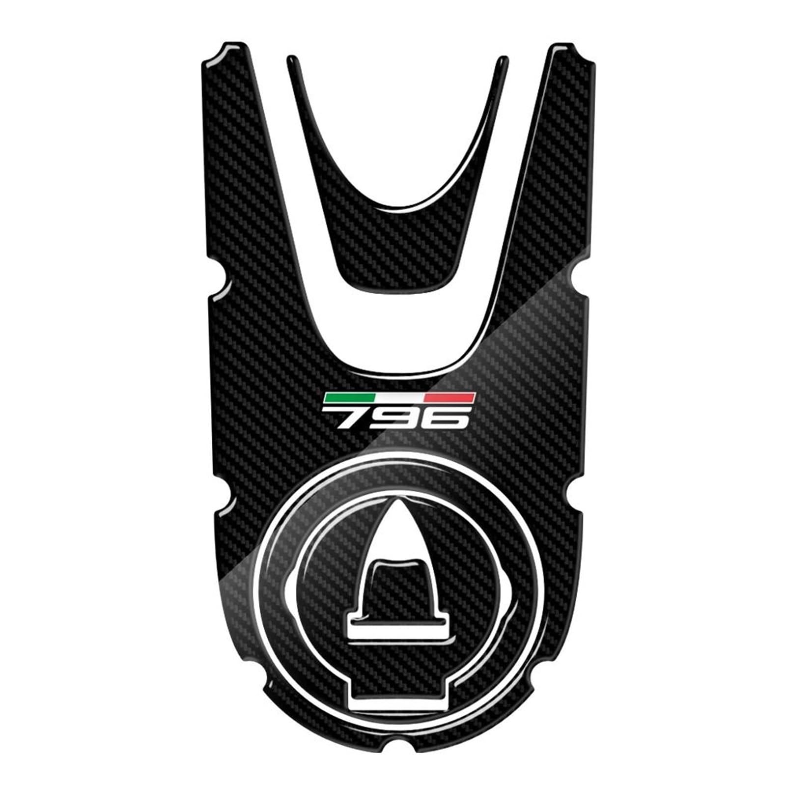 Almohadilla de tanque Ducati Monster contra arañazos de cremallera protector carbono 2008 5