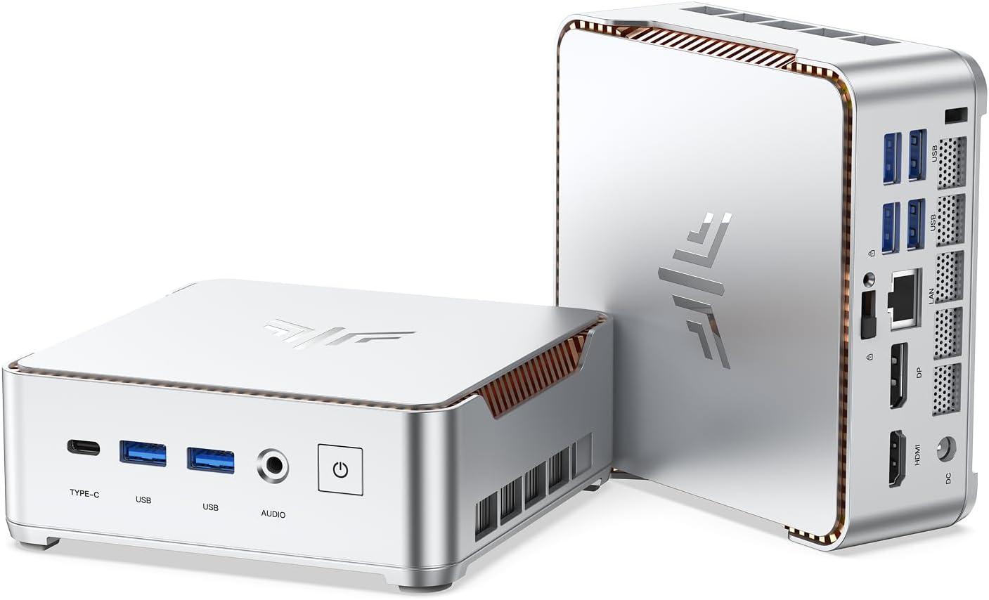 NiPoGi Pinova P2 Mini PC Windows 11 Pro AMD Ryzen 4300U(Βeats N150,up to 3.7GHz) 8GB RAM 256GB SSD Mini PC MD Radeon Graphics 4K Triple Display HDMI/WiFi/BT Mini Computer for Home/Business/School