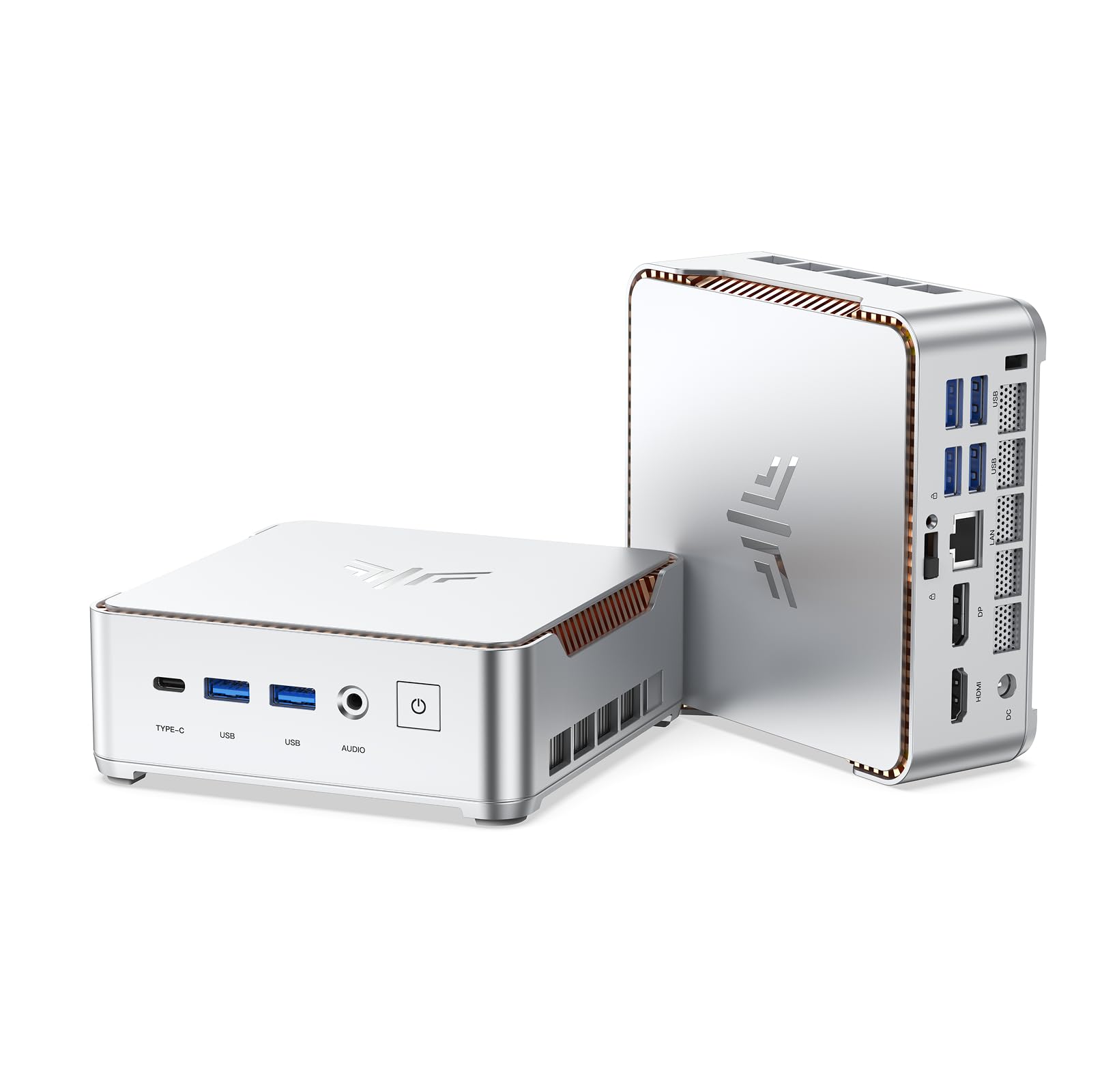 NiPoGi Pinova P2 Mini PC Windows 11 Pro AMD Ryzen 4300U(Βeats N150,up to 3.7GHz) 8GB RAM 256GB SSD Mini PC MD Radeon Graphics 4K Triple Display HDMI/WiFi/BT Mini Computer for Home/Business/School