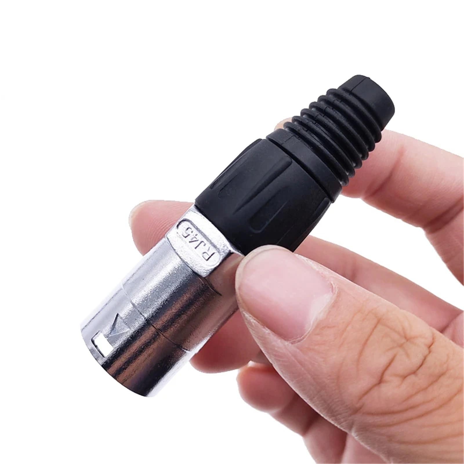 Connettore di rete RJ45 8p8c da 10 pezzi Pannello presa IP65 D Ethernet(10xblack)