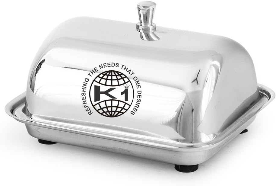 King International 100 Stainless Steel Butter Dish