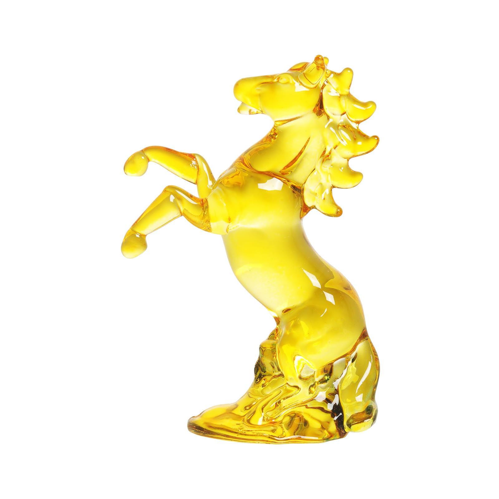 Nucelit Crystal Standing Horse Figurines Collectibles Glass Animal Statues Table Ornament for Home Table Decorations Crystal Horse Figurines