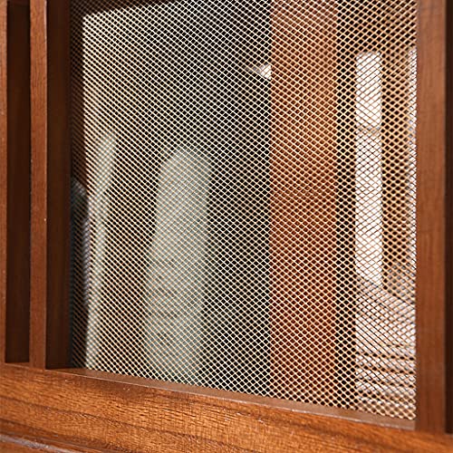 zyr Retro Sideboard Massivholz Schüssel Schrank Tee Schrank Japanischer Stil Küchenlagerkabinett Geschirrspeicherschrank Pantry Lagerung Arbeitstabinente - Image 7