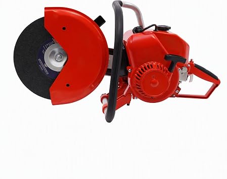 Two Stroke Gas Concrete Cutting Saw, Gasoline Demolition Saw, Concrete Saws, Metal Concretee Cutting Saww and Blade, 6.8 HP