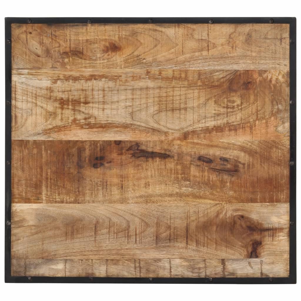 Chaises, table et tabourets de bar en bois massif de manguier 60 x 55 x 107 cm