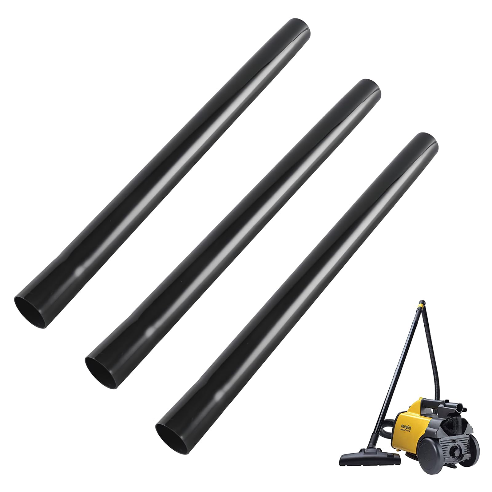 Vacuum Extension Tube Wand Hose Replacement for Eureka 3670M 3670 3680 3670G 3670H 3672 3673 3674 3682 Series Canister Vacuum Attachments and Parts 14.5inch/37cm -3Pack