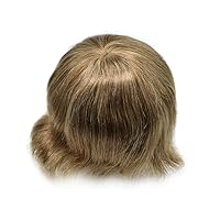 Vista 7 de Toupee - Pieza de pelo para hombres, piezas de prótesis de cabello humano real, piezas de prótesis de cabello humano real, para hombre, accesorios
