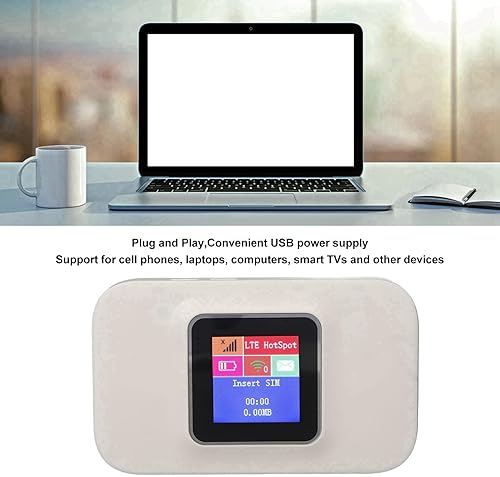 Miniatura 2 de Pocket 4G WiFi, 300Mbps Plug and Play Micro Card Slot 4G USB Portable WiFi for Europe Home Business