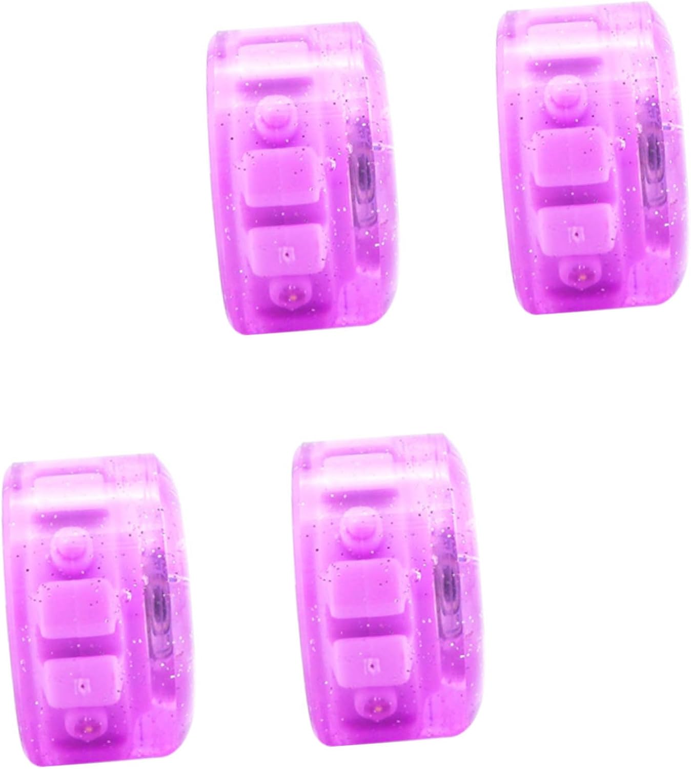 HEMOTON Roller Skate Wheels 4pcs Pink Purple Quad Wheels for Outdoor and Indoor Use Replacement Compatible with Roller Skates