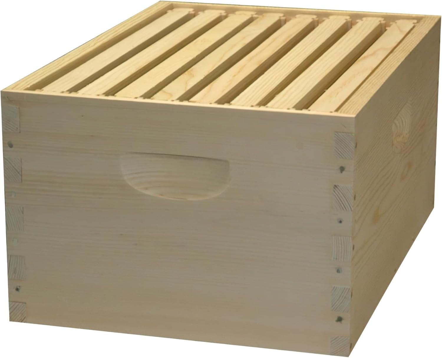 Mann Lake Hive Body Bundle, Assembled, 8-Frame, Painted, Beekeeping, Bee Box, Beekeeping Supplies, Harvest Honey, Includes 8 Assembled Frames w/Plastic Coated Foundation