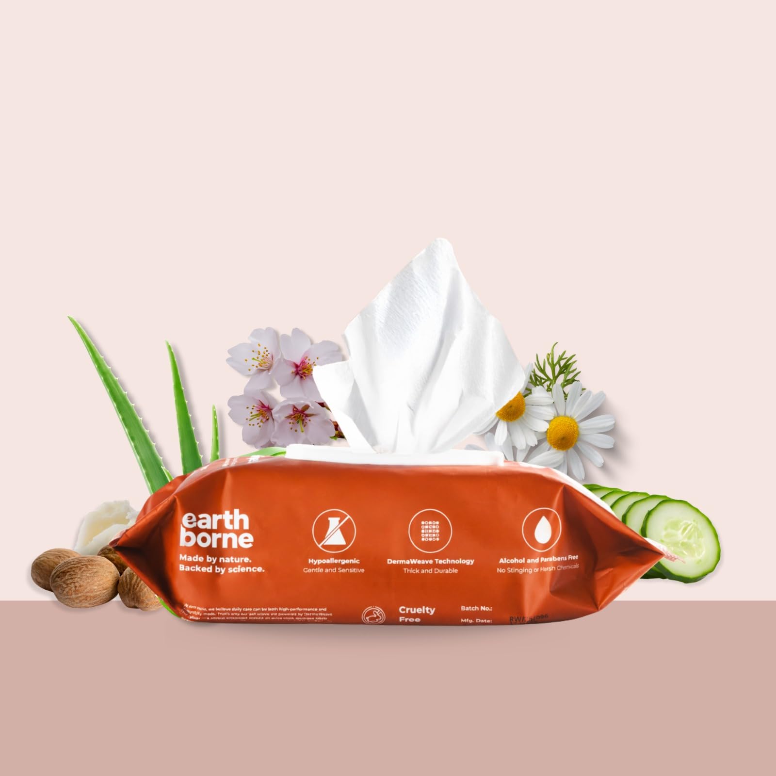 - Earth Borne Dog Grooming Wipes Pack of 2(200 Total, 100 x 2) | Thick XL Pet Cleaning Wipes 7x8 Inch | Hypoallergenic, Alcohol & Paraben Free | DermaWeave Durable Texture | Sensitive Skin Safe for Dogs