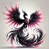 Colorful Phoenix PVC Vinyl Car Decals Stickers Waterproof Self-Adhesive Decals for...