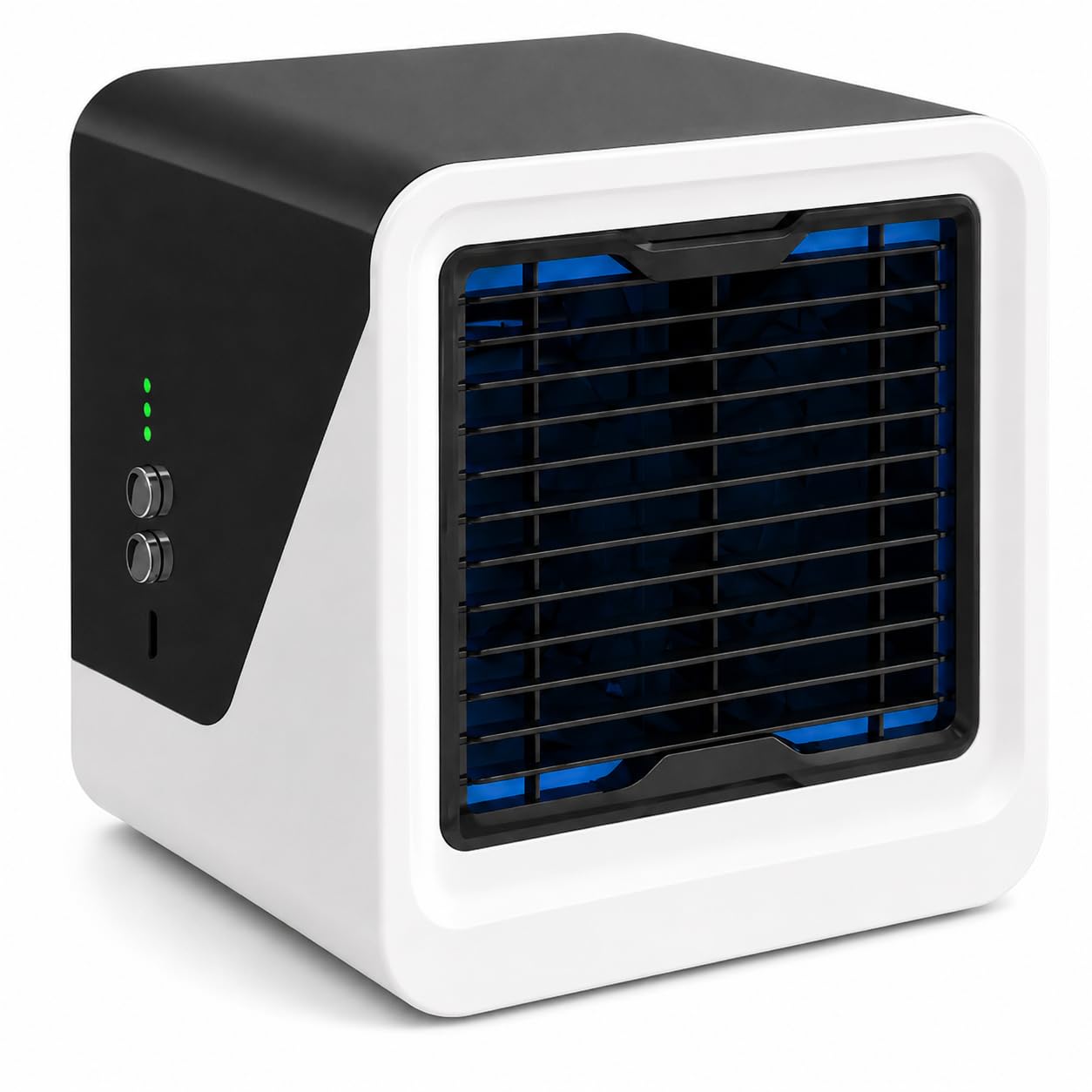 Mini Aire Acondicionado Portátil sin Tubo, Ventilador de Aire Frío 3 en 1 con Luz Nocturna, Enfriador Personal Silencioso de 3 Velocidades para Habitación y Escritorio