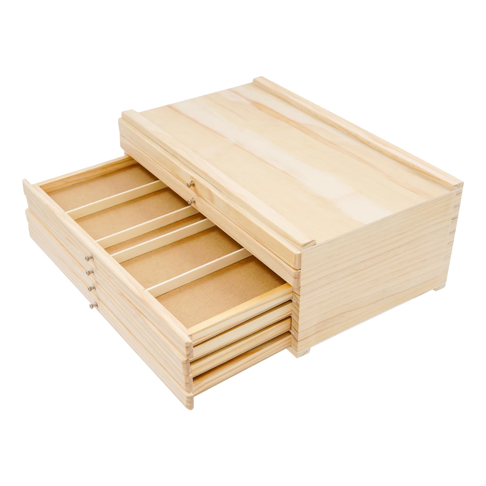 Caja de almacenamiento de artistas, caja de almacenamiento portátil para artistas, 6 cajones, para aulas, salas de estudio, estudios de arte y oficinas, 40 x 25,5 x 15,2 cm