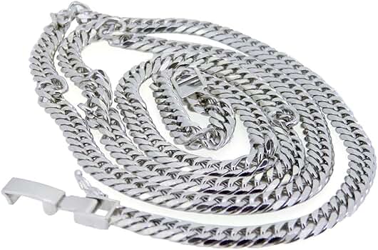 Pt900 プラチナ 喜平6面ダブル ネックレス Amazon | [JJ] プラチナ900 6面W 6面ダブル プラチナ ネックレス Pt900