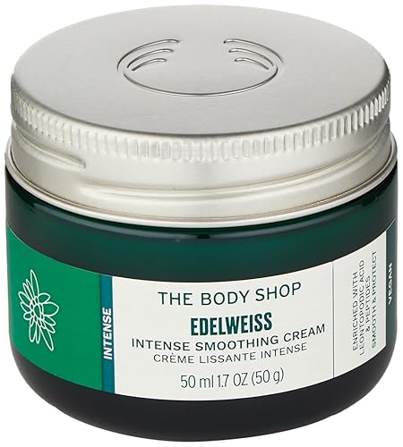 The Body Shop Edelweiss Crema Suavizante Intense - Crema Nutritiva de Día - Hidrata e Hidrata la Piel - Vegana - 1.7 fl oz