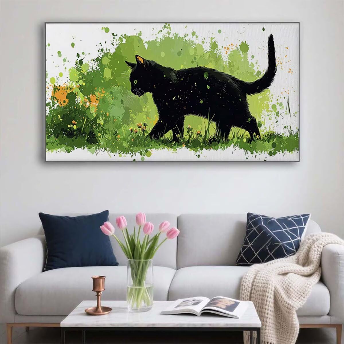 Malowanie według numerów dorosłych zwierzę, rękodzieło dla dorosłych zestaw malarski, DIY obrazy do malowania według numerów zestaw, Paint by Numbers for Pictures Modern Living Decoration, Women's