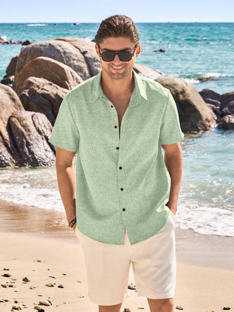 TOPLOT Camicia da uomo vestibilità regolare | Camicia da uomo (5260)