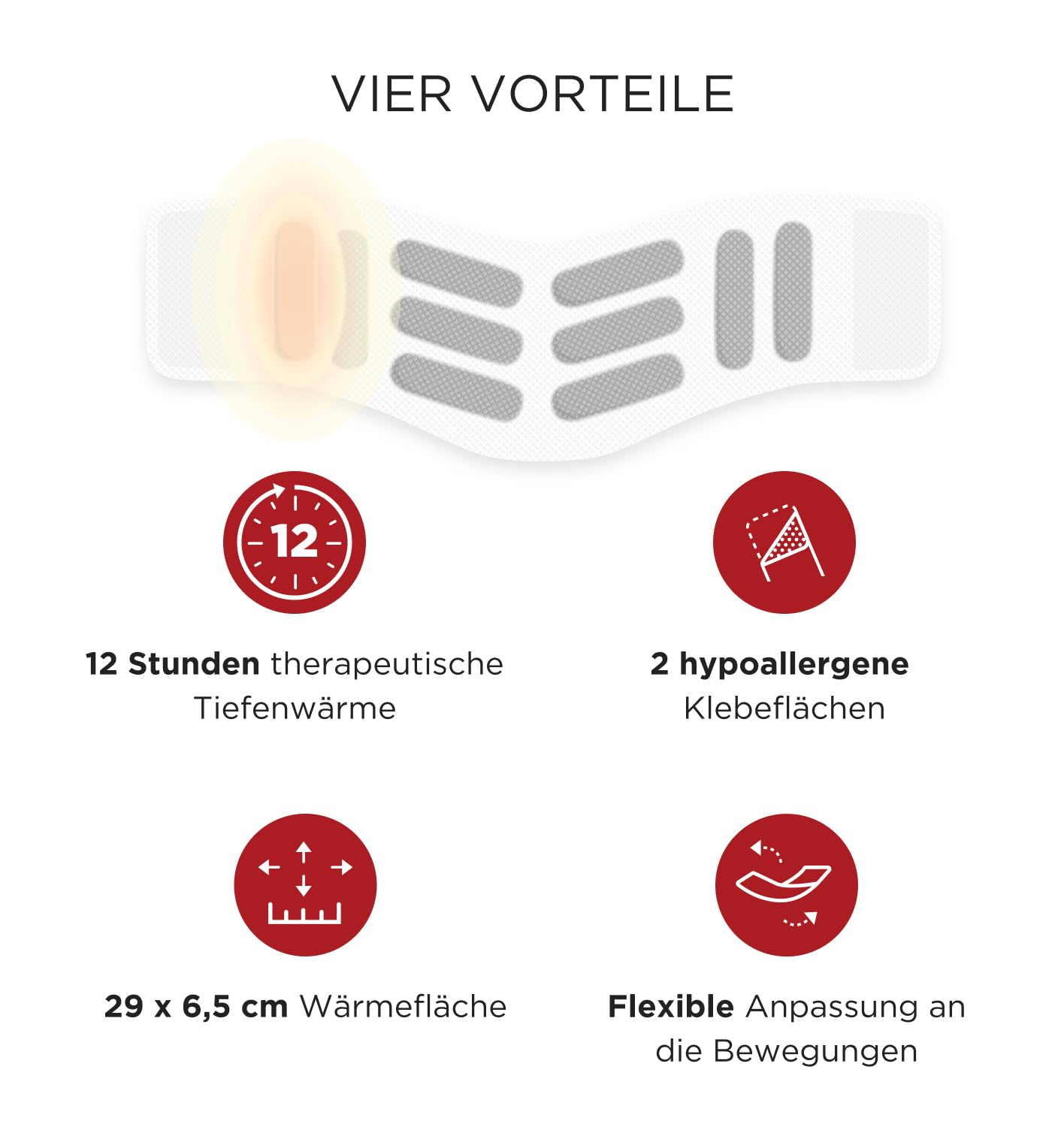 ThermaCare Nacken, 6 Stück, Wärmepflaster für Nacken, Schulter und Handgelenk, wirksam Nackenschmerzen lindern, Originalware von Angelini Pharma Deutschland