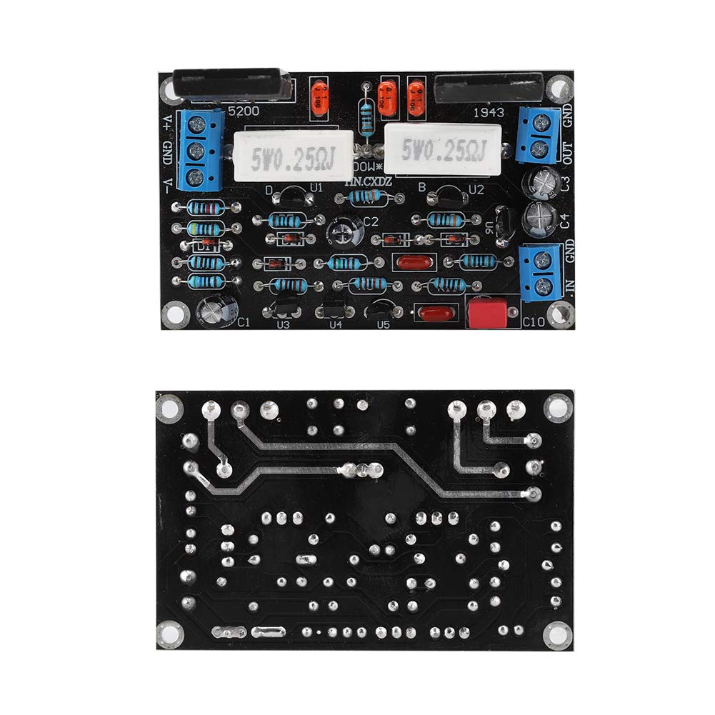 Amplifier Board,2SC5200+2SA1943 Power Amplifier Board 100W Amp Speaker Circuit Board,Easy Installation and Password Connect to Phone Quietly