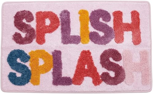 Miniatura 3 de mamrug Bonito tapete de baño antideslizante, suave, esponjoso y absorbente, tapete de baño colorido, tapete de piso para cepillar tus dientes,