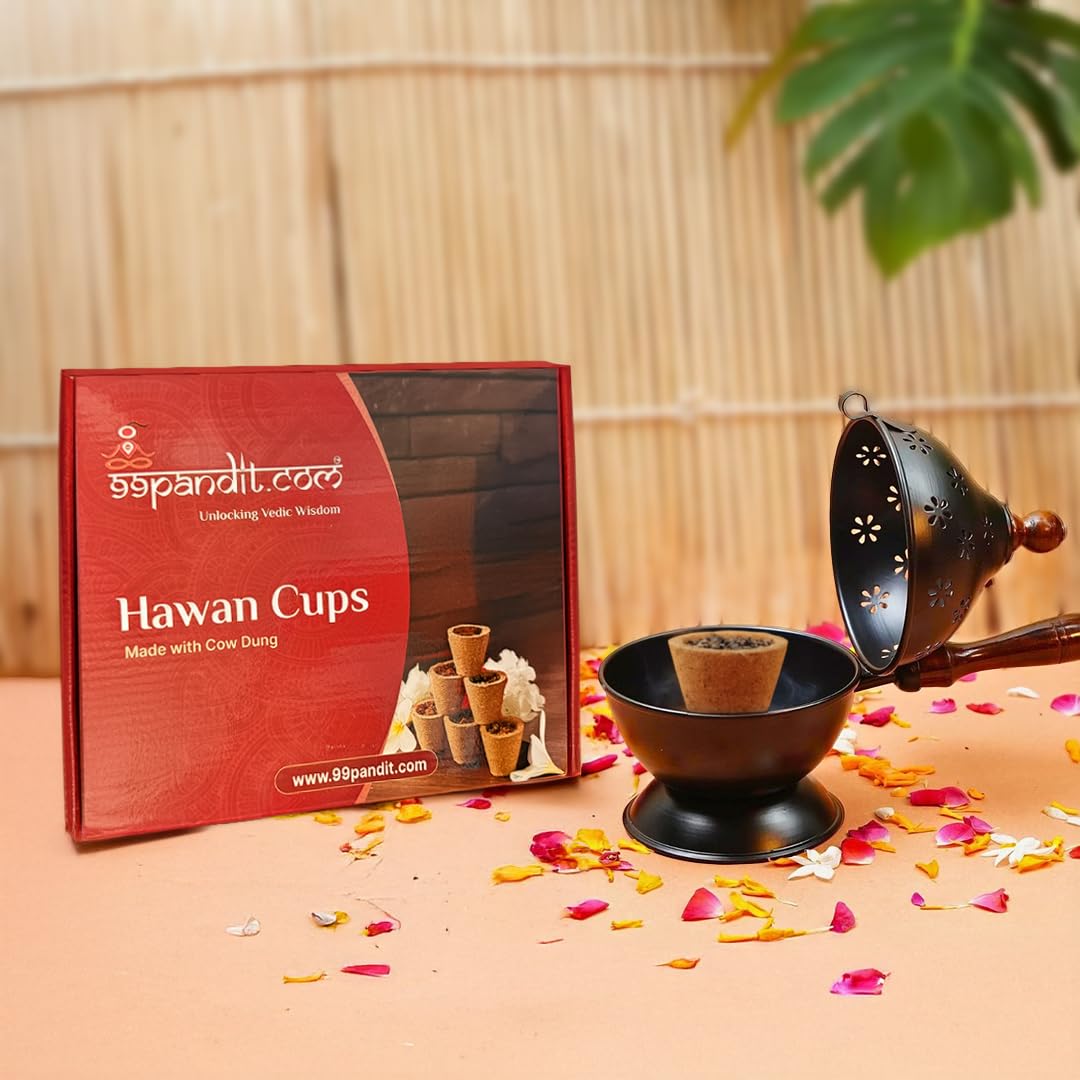 Natural Dhoop Cups for Pooja (120 pcs) | Naivedya Sambrani Havan Cups | Pure Guggal Incense for Home, Mandir & Festivals-picture-35