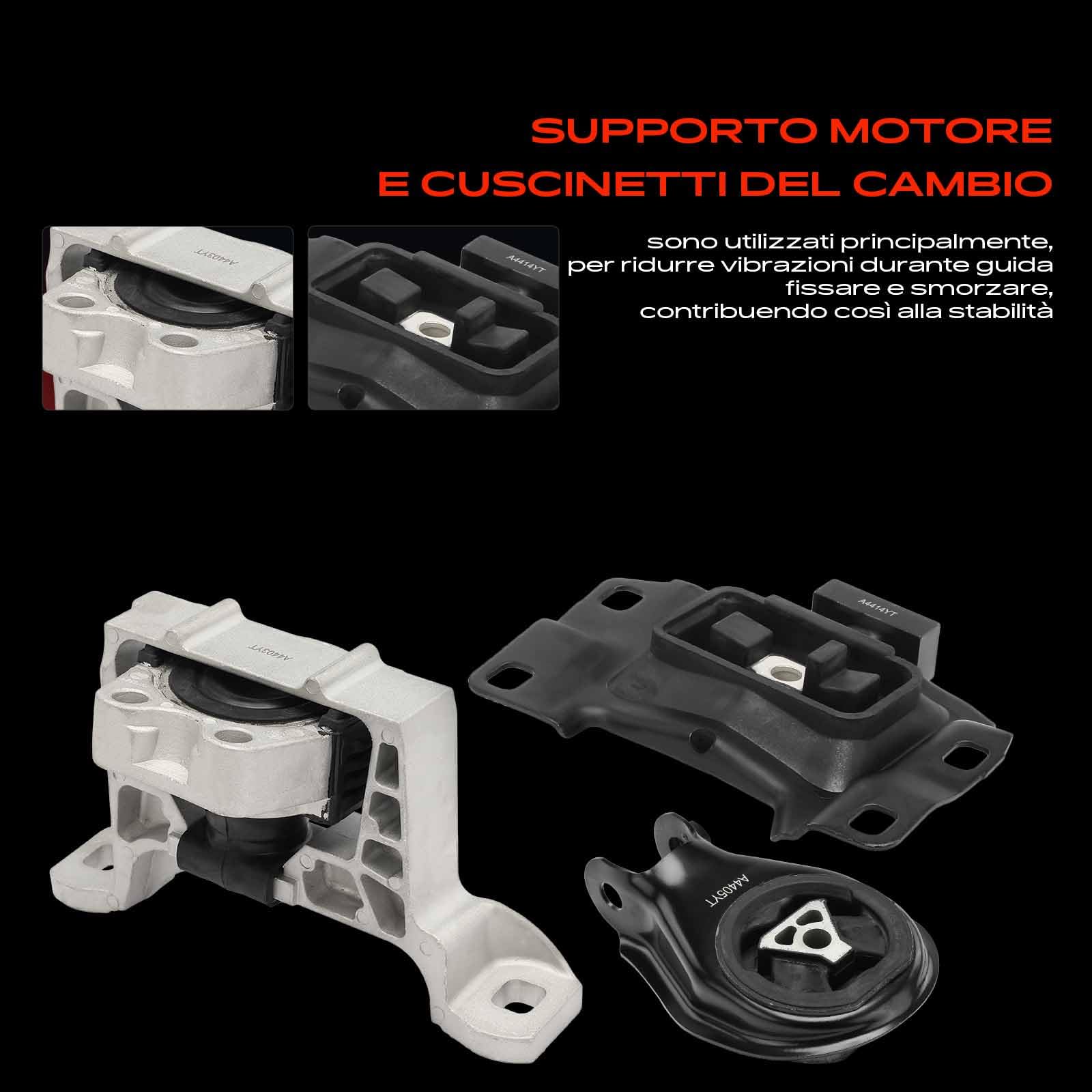 Frankberg 3x Supporto motore Supporto cambio Trasmissione automatica | BCM439060D; Compatibile con: 3 Saloon BL, 5 CW, 3 BL, Saloon BK, 3 BK