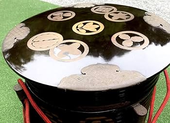 Amazon.co.jp: 時代調度品『行器ほかい』黒漆行器貝桶シントコ