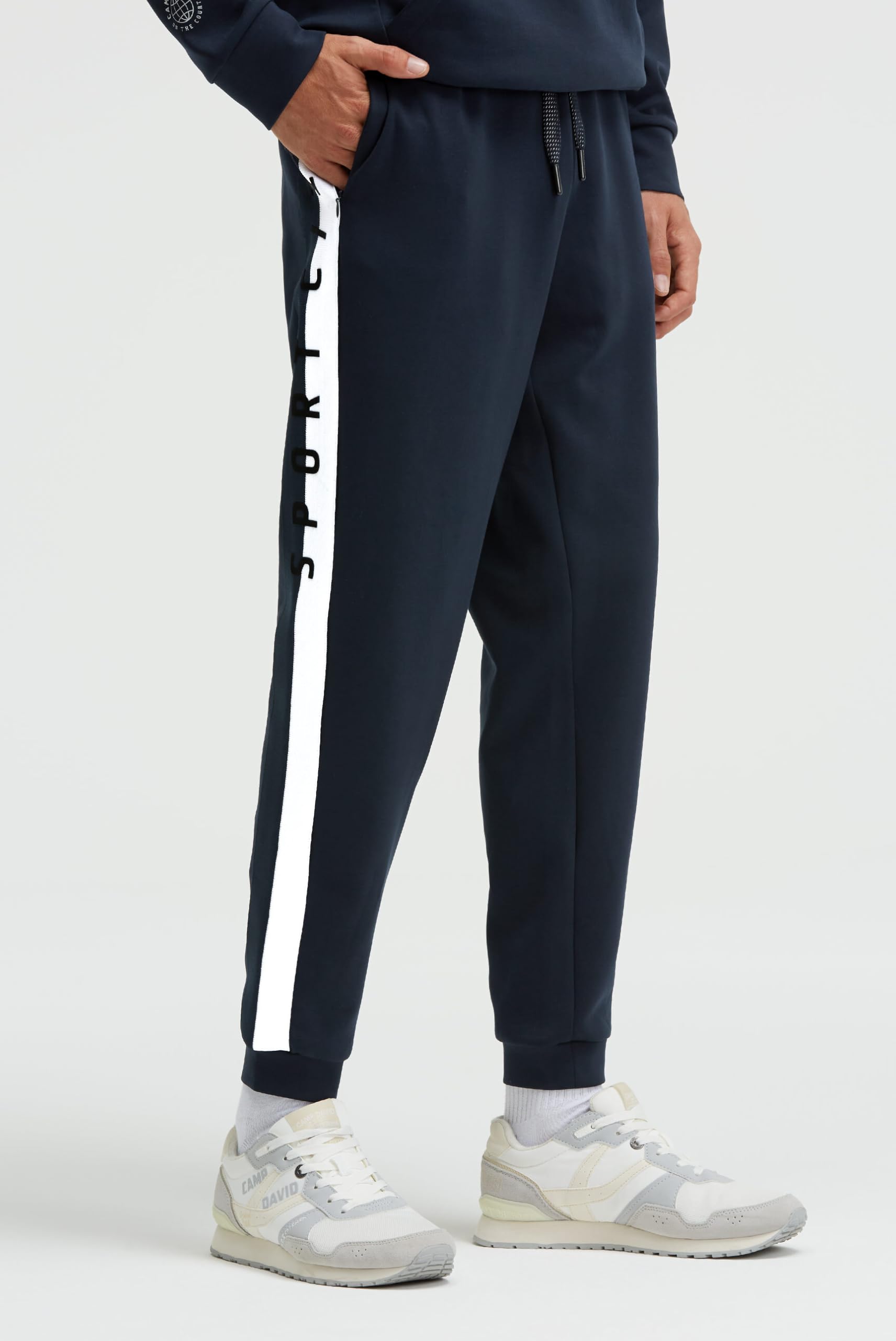Camp David Herren Jogginghose mit Logo-Tapes an den Seiten