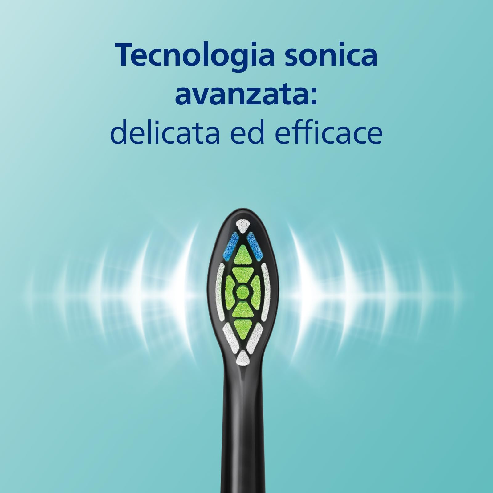 Philips Sonicare HX6871/47 Spazzolino elettrico ricaricabile ProtectiveClean 6100, blu marino