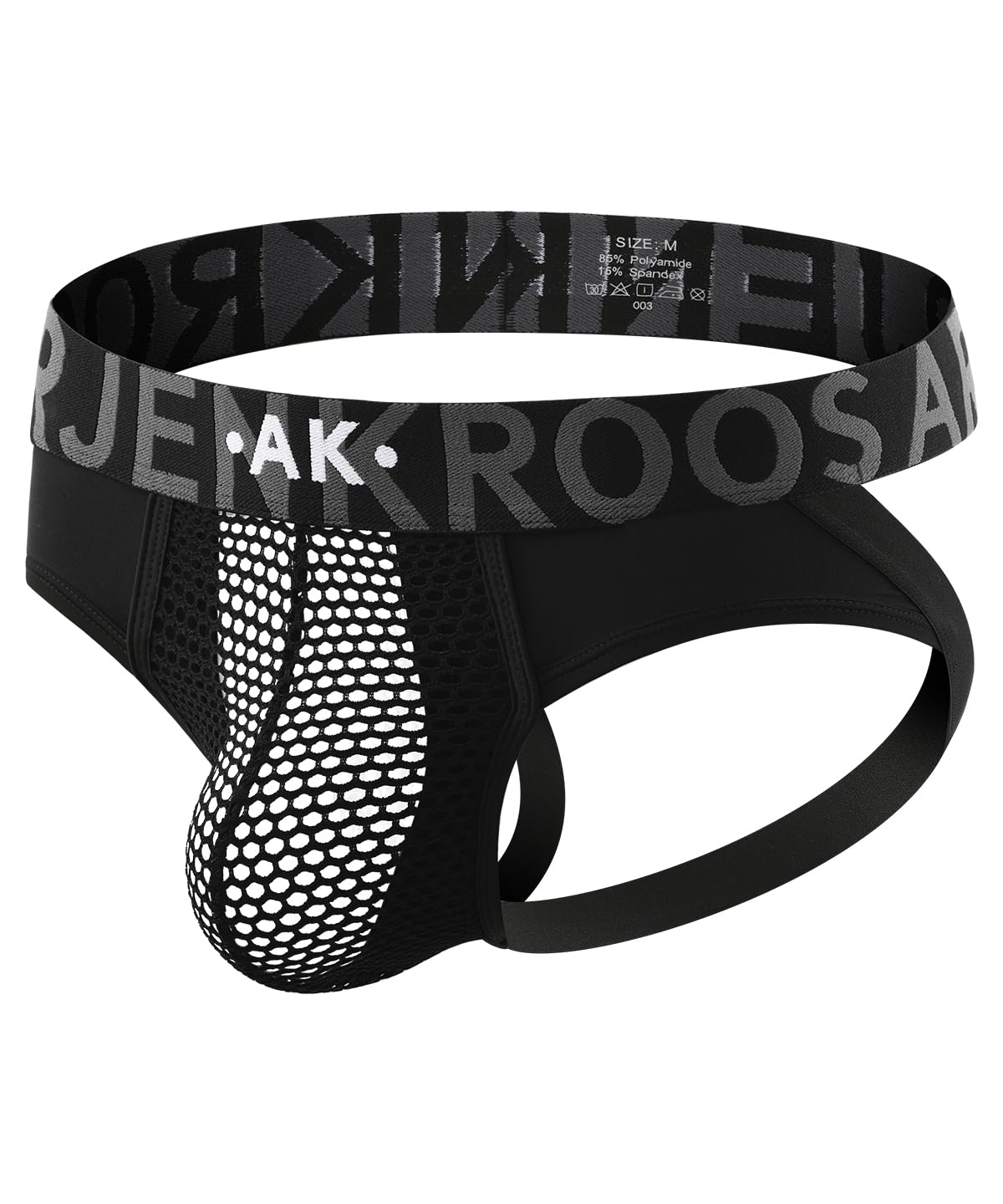 Arjen Kroos Jockstrap męskie stringi tanga seksowne oddychające bielizna sportowa męska przezroczysta siatka bielizna stringi