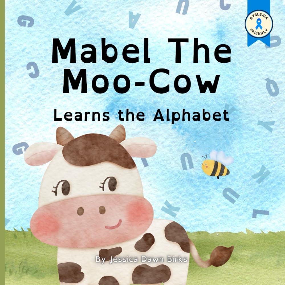 MABEL THE MOO COW LEARNS THE ALPHABET - Story book for children and toddlers aged 2-3: ABC Alphabet learning book for kids. Rhyming farm story learn ... (Learning with Mabel Moo Cow and Bertie Bee)