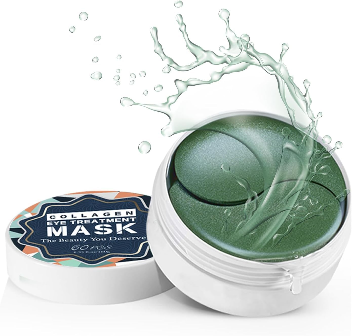 ALLESM Under Eye Patches, 60 Pcs Eye Mask Pure Anti-Aging Collagen Hyaluronic Acid, for Puffy Eyes and Dark Circles and Anti-Aging, Deep Moisturizing Eye Treatment Masks for Women and Men