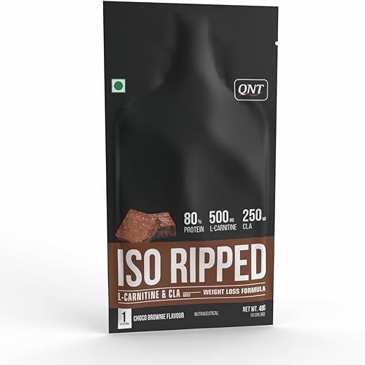 QNT ISO Ripped Whey Protein Powder Choco Brownie 32g