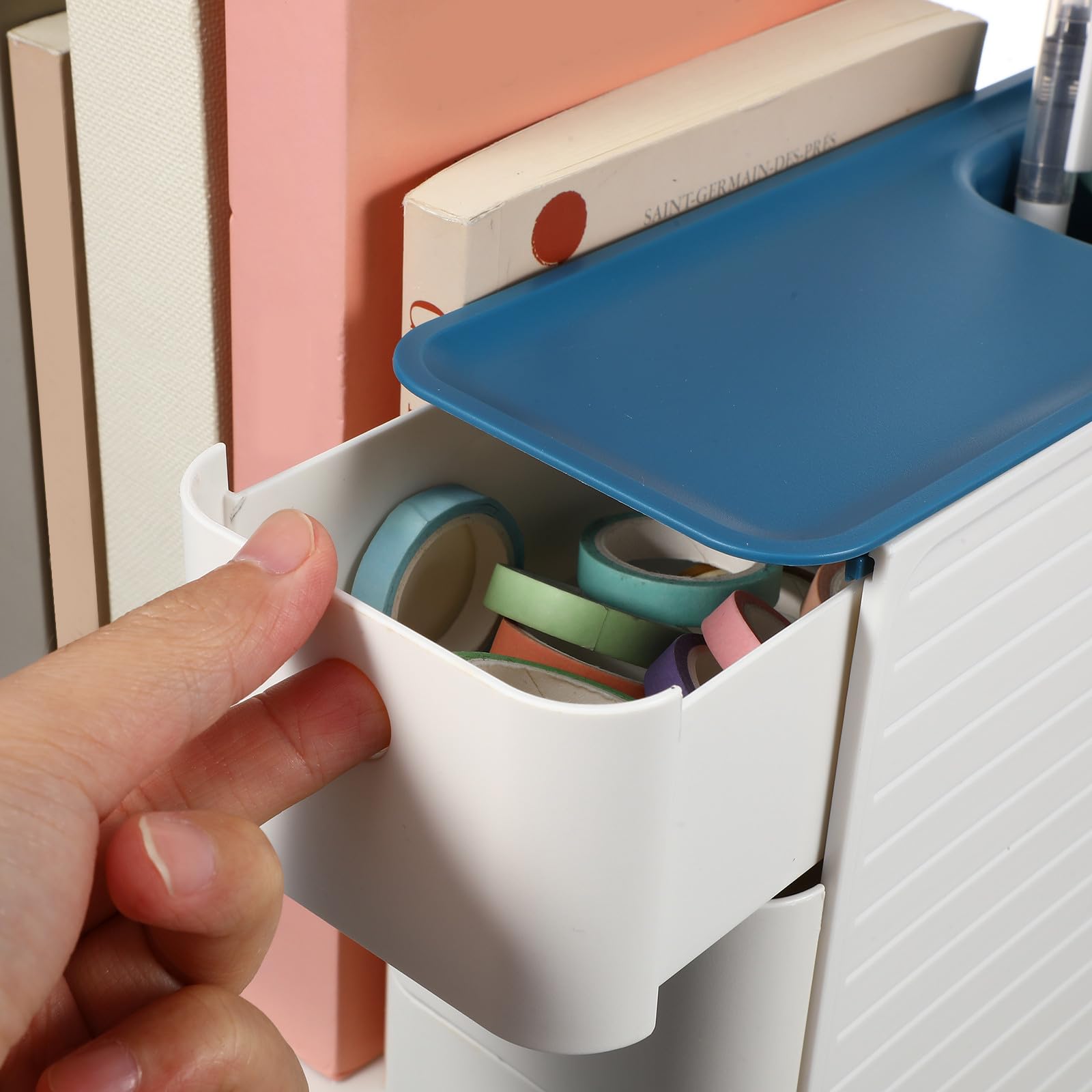 VILLCASE Organizador de Cajones de Plástico Diseño Moderno para Oficina y Espacio de Trabajo