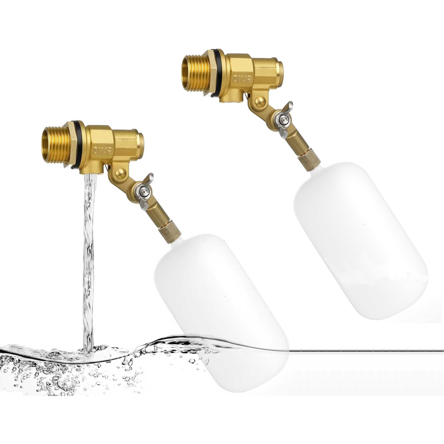 Photo 1 of ?2 Pack?1/2 Inch Brass Water Float Valve - Pool Auto Fill Float Valve - Float Valve for Water Tank-Garden Hose Float Valve, Automatic Water Level Control for Pool, Pond, Fountain, Aquarium