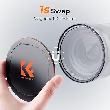 K&F CONCEPT 49mm Magnetic MC UV Lens Protection Filter + Lens Filter Cap