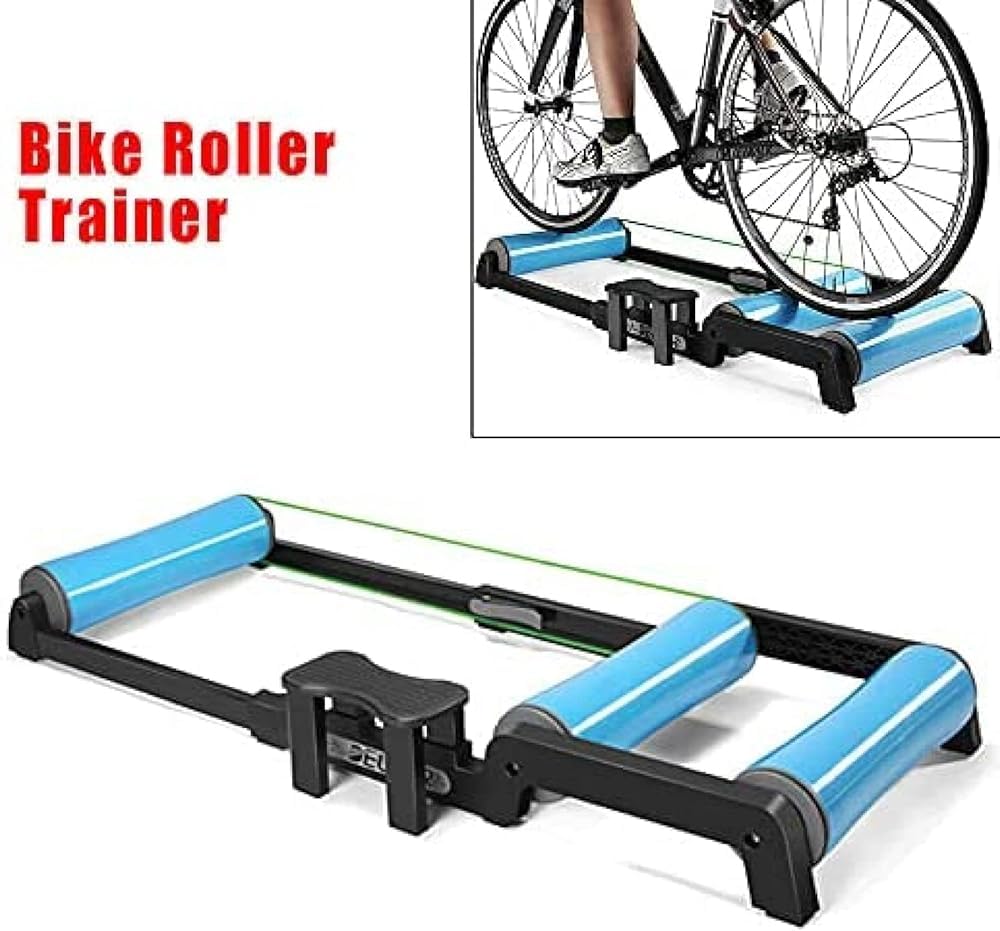 Rodillo de entrenamiento de bicicleta para interiores, se adapta a bicicletas de carretera y montaña, estación de entrenamiento en casa