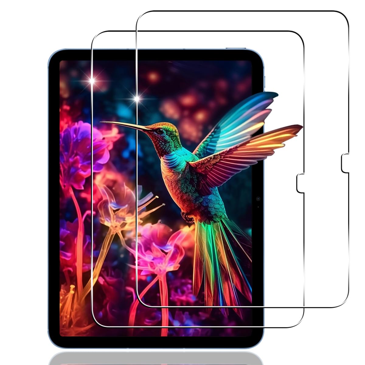 【2枚セット】 用 iPad 第11世代(A16)2025 / 第10世代 2022 10.9インチ ガラスフィルム フィルム 2枚 【 日本旭硝子素材 9H強度 】 対応 iPad 第11世代 / 第10世代 10.9インチ 保護フィルム 強化ガラス 高透過率 3D Touch対応 飛散防止 高感度 耐衝撃 指紋・汚れ防止 ゼロ気泡 ラウンドエッジ加工 簡単貼り付け