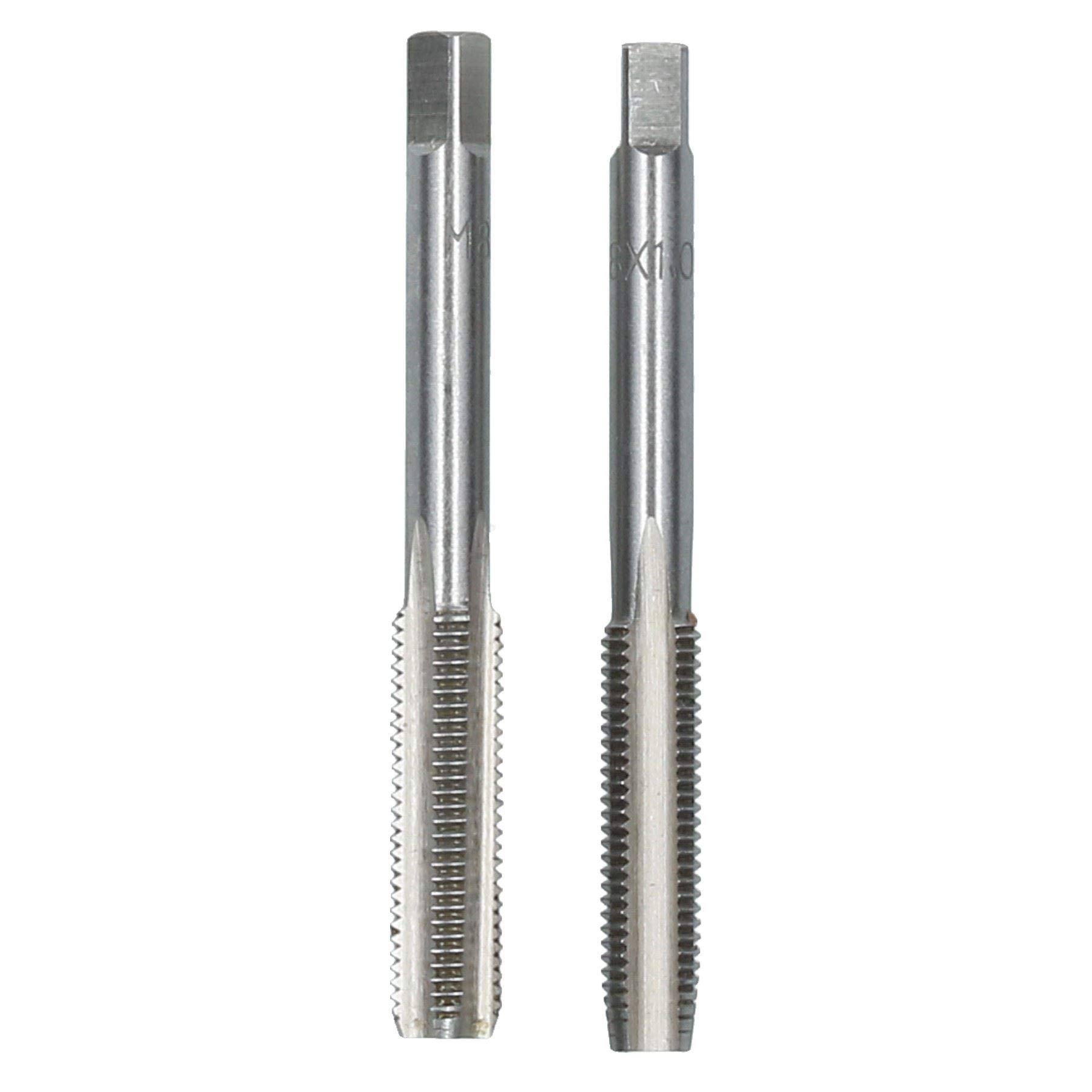 Ab Tools M8 X 1Mm Metric Tap Set, Tungsten Steel, Taper And Plug Thread Cutter Td026