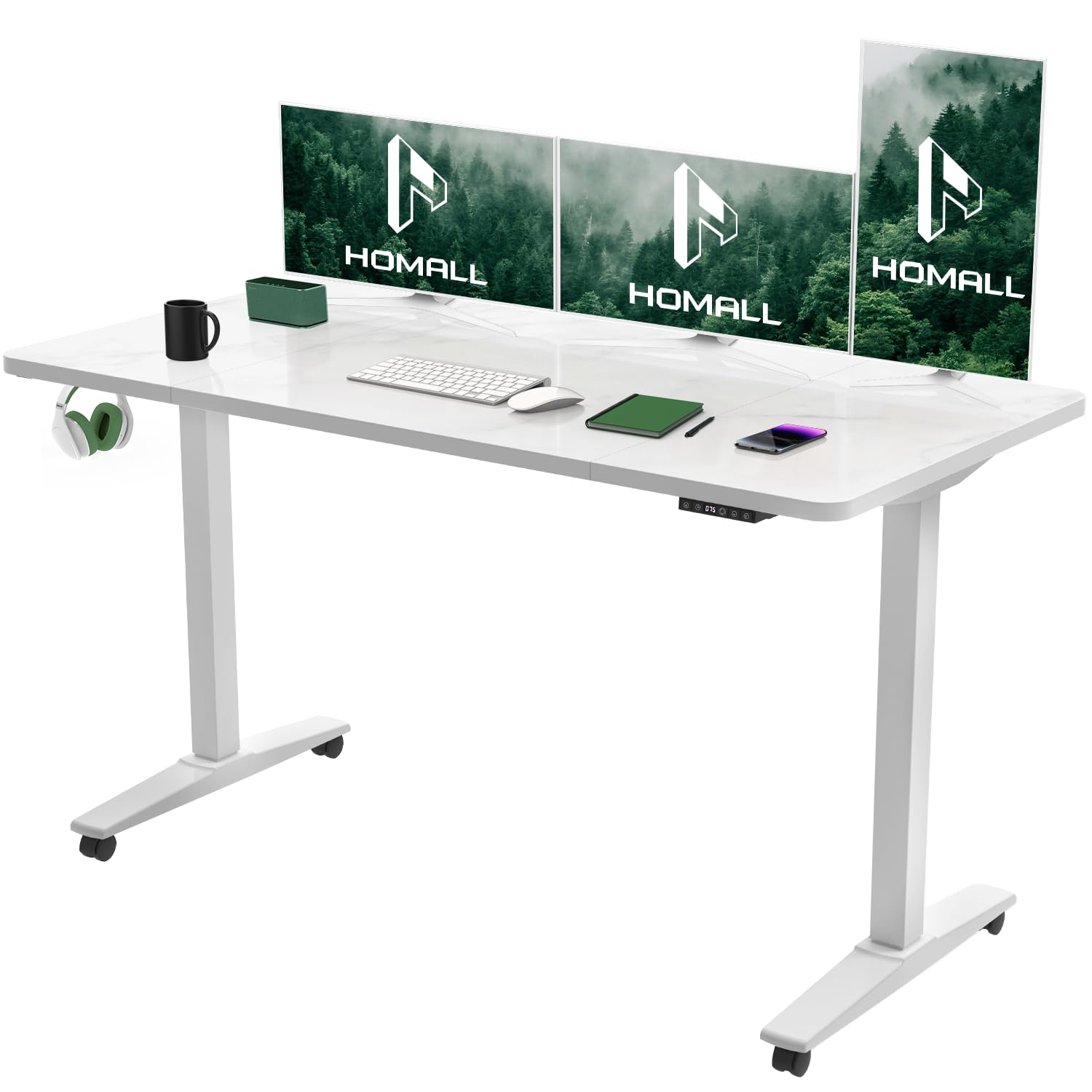 Buy Homall 140x70cm Electric Height Adjustable Standing Desk with