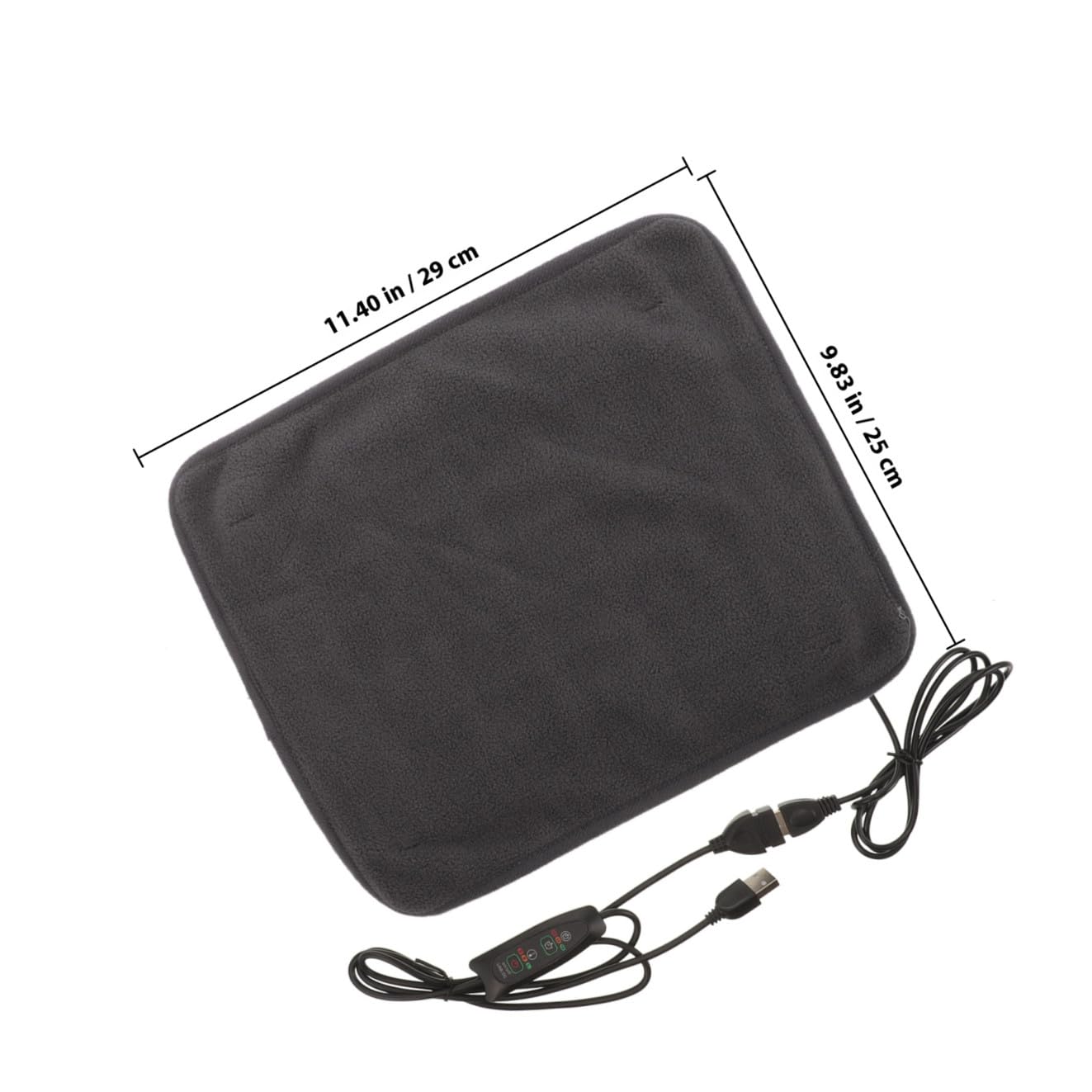 ibasenice USB Heizkissen für Haustiere Verstellbare Warme Schlafmatte aus Bruchfestem Material USB Heizdecke mit Temperaturkontrolle für Hunde und Katzen Indoor Camping