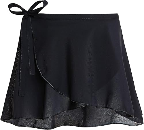 Miniatura 1 de Domusgo Faldas de ballet negras para mujer, ajustables, elásticas, tutú, bailarina, complemento perfecto para leotardos para mujer, uso diario,