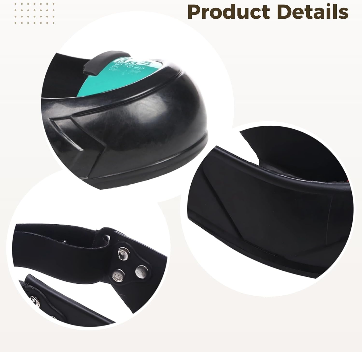 Steel Toe Overshoes, Aluminum Alloy Safety Toe Caps, Slip-Resistant Heavy Duty Rubber Sole, Impact Resistant Industrial Safety Footwear for Visitor Protection