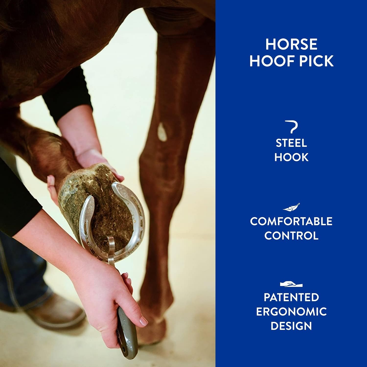 WAHL Professional Animal Equine Grooming Horse Hoof Pick (#858710) - Horse Hoof Pick for Grooming - Ergonomic, Comfort Rubber Handle - Horse Cleaning Tool - Black - image 4