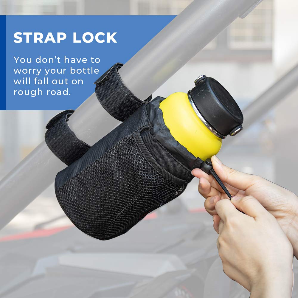 Kemimoto Cup Holder, Roll Bar Cup Holder for Bike UTVs Wheelchair